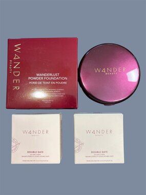 WANDER BEAUTY FOUNDATION AND 2 LIP CHEEK COLORS